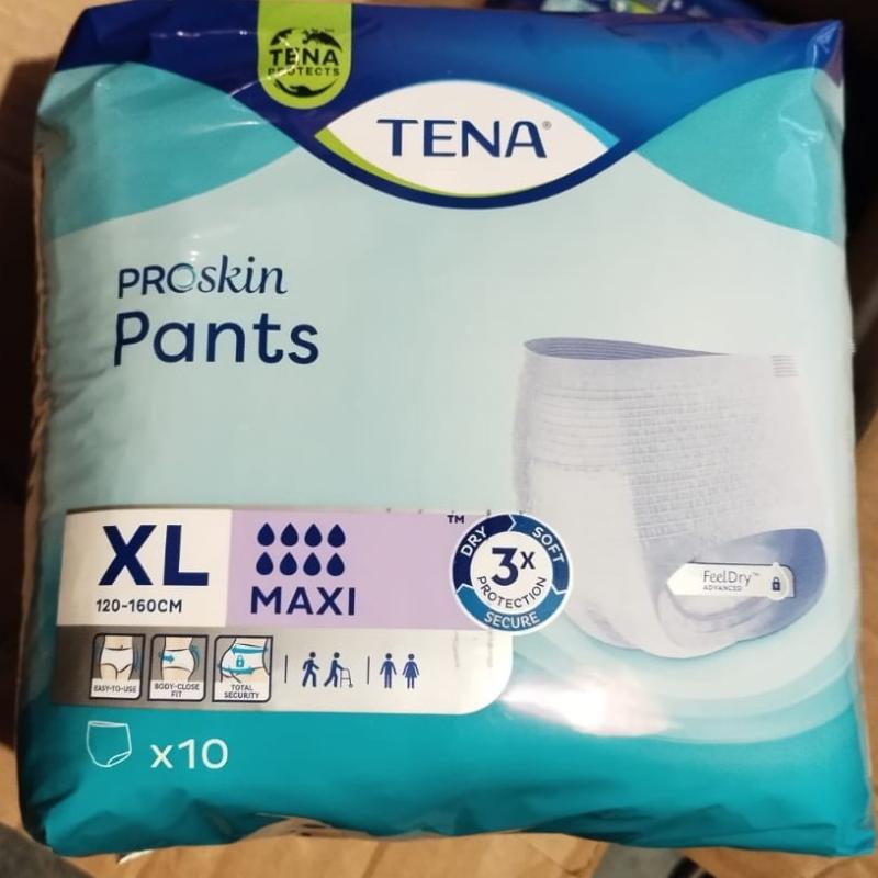 Lotto risparmio 12 pacchi x 10 TENA pro skin PANTS XL - pannoloni a mutandi