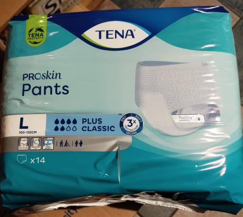 Lotto risparmio 4 pacchi x 14 TENA pro skin PANTS L - pannoloni a mutandina
