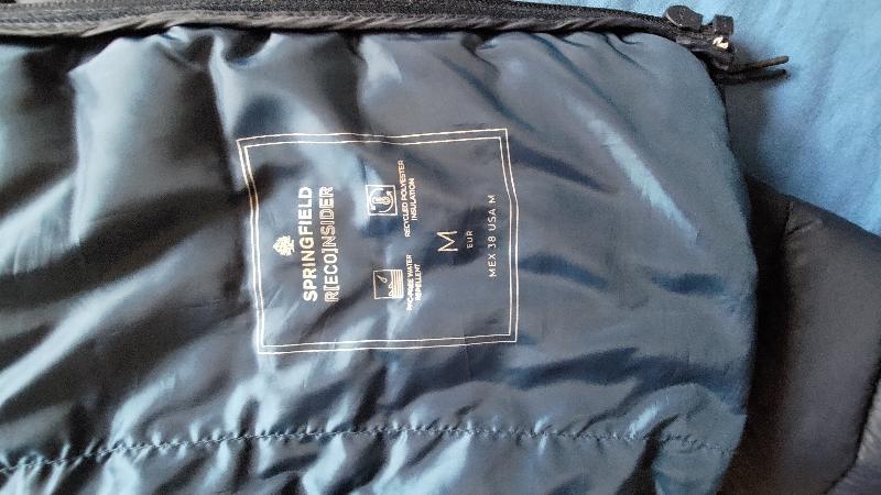 Giubbotto piumino marca Springfield taglia M Blue navy.