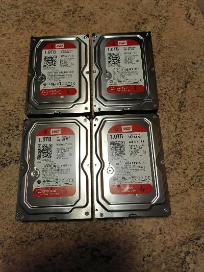 HARD DISK 3,5" RICONDIZIONATI SATA WD RED 1 TB