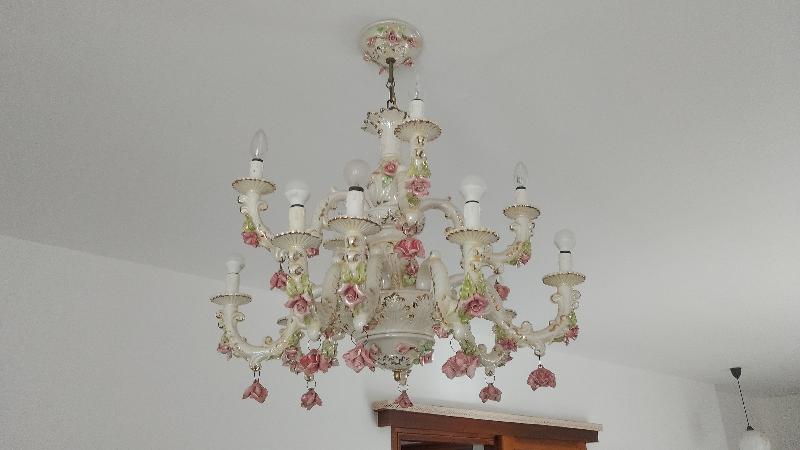 Lampadario porcellana 