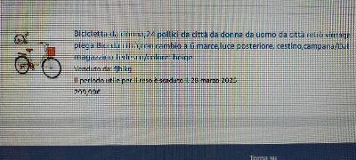 BICI PIEGHEVOLE made GERMANIA