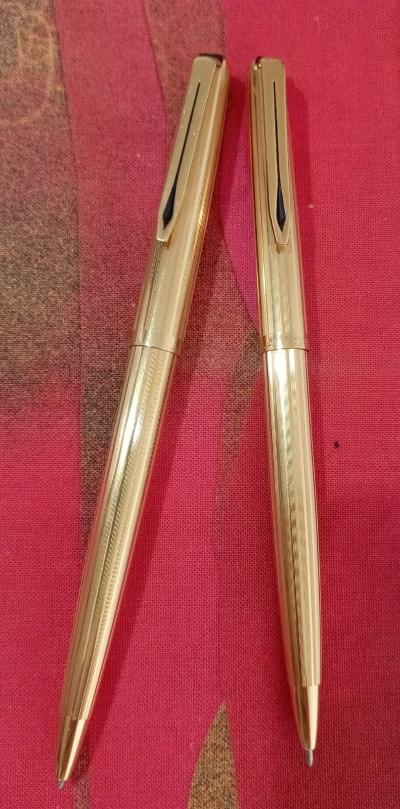 Penne "Aurora" rivestite in oro 18 k