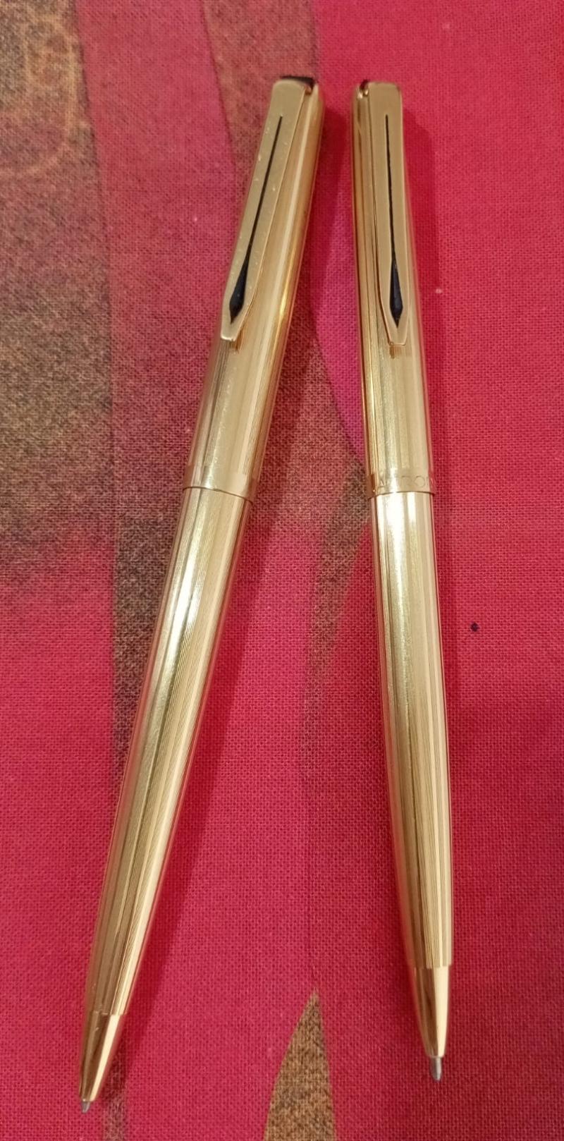 Penne "Aurora" rivestite in oro 18 k