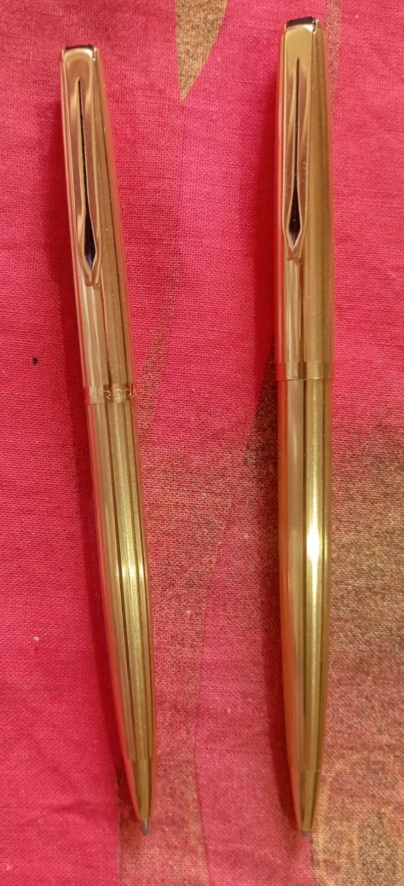 Penne "Aurora" rivestite in oro 18 k