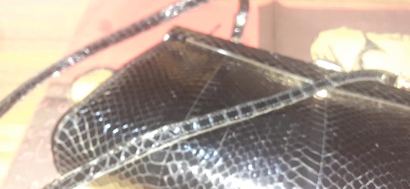 Borsa a tracolla di coccodrillo autentico 