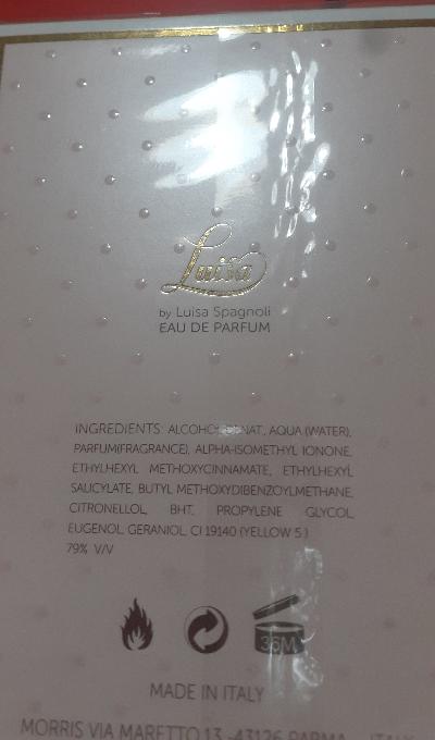 Eau de Parfum femminile "Luisa" di Luisa Spagnoli 