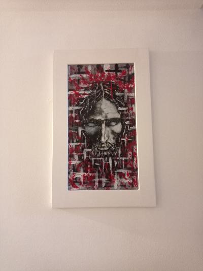 Pittura su tela 40x50 acrilico e olio 