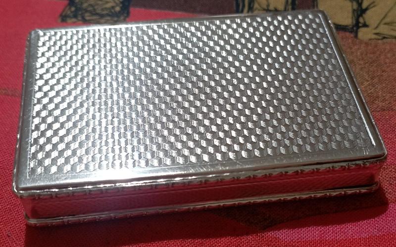 Tabacchiera vintage in argento 800.