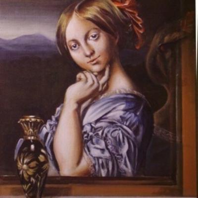 Ritratto pittura olio su tela da fotografia nozze laurea san valentino