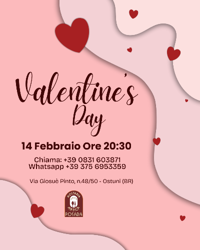 Cena 14 Febbraio 2026 San Valentino