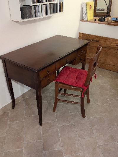 SCRIVANIA ARTE POVERA + SEDIA