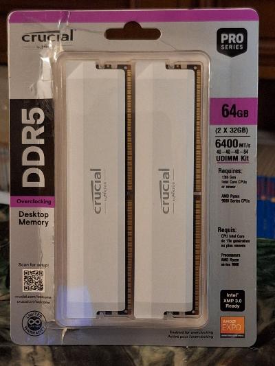 RAM DDR5 64GB (2X32GB) 6400MHz CL40