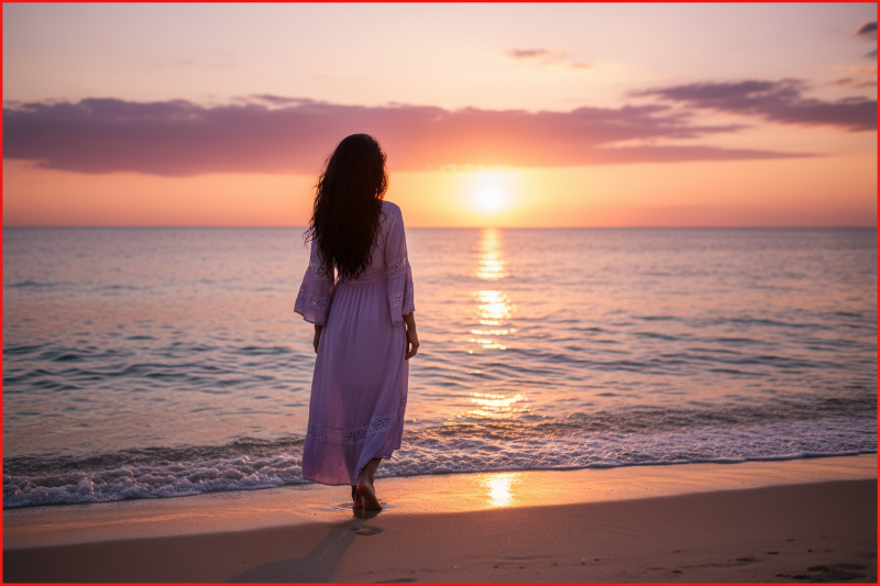 Bella donna, semplice e sensuale.