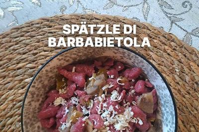 Spätzle di barbabietola
