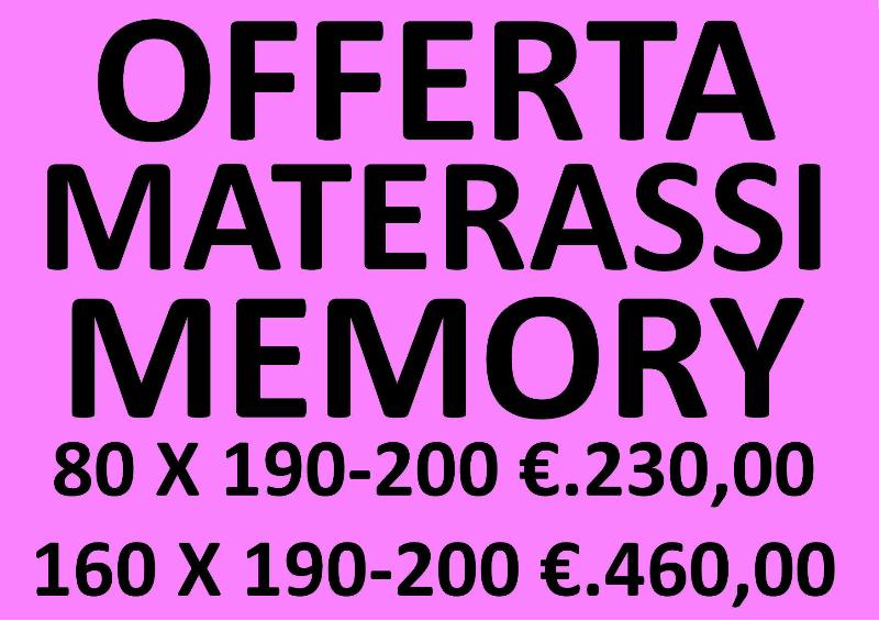 MATERASSI E RETI NOSTRA PRODUZIONE IN PROMOZIONE