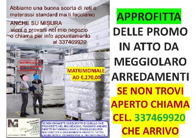 MATERASSI E RETI NOSTRA PRODUZIONE IN PROMOZIONE