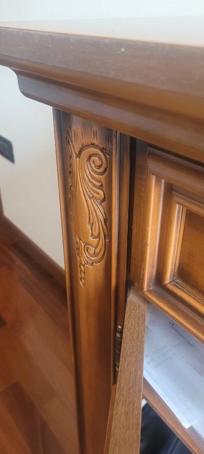 Mobile in stile con intaglio + specchiera coordinata