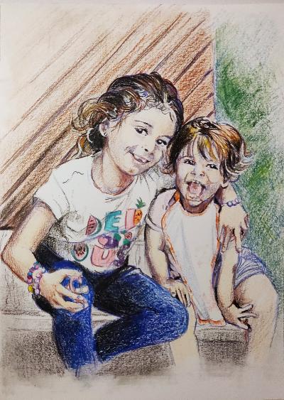 Ritratto da tua foto disegno matita 24 ore regalo unico festa della mamma