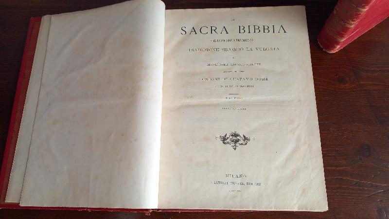 LA SACRA BIBBIA. ANTICO E NUOVO TESTAMENTO. Fratelli Treves Editori 1880-18