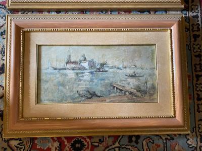 Due quadri dipinti ad olio - pittore Tedeschi Gianni