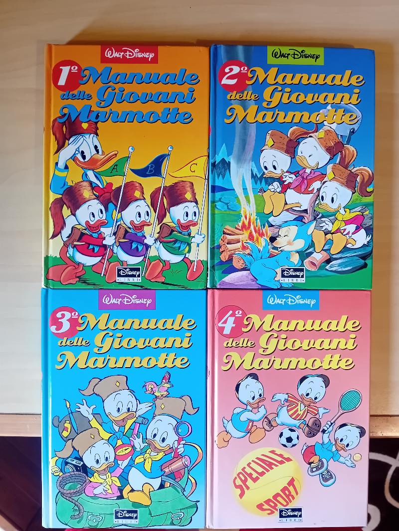Manuali Giovani Marmotte Walt Disney collezione completa