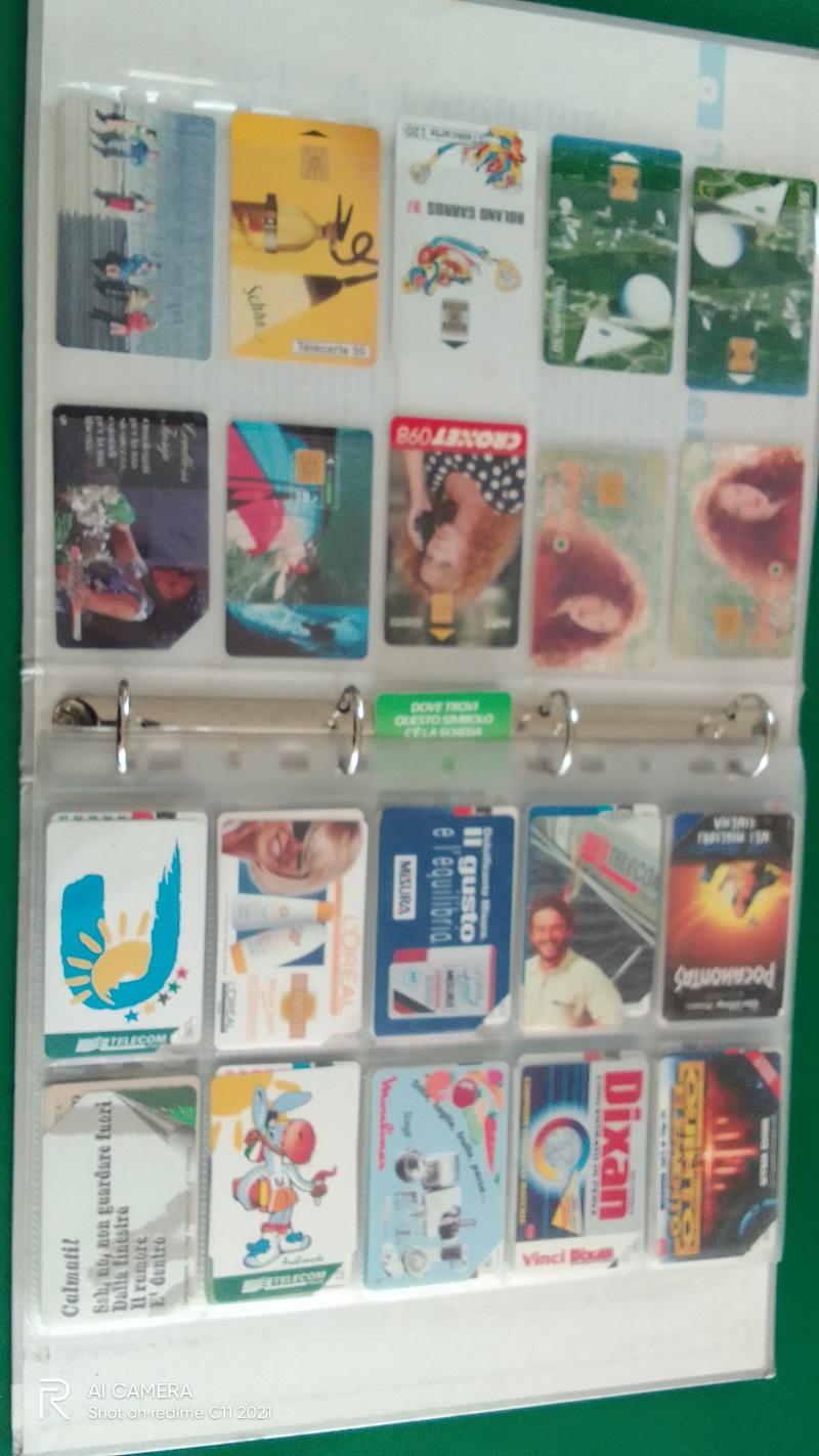 Lotto di 140 schede telefoniche Italia anni 90