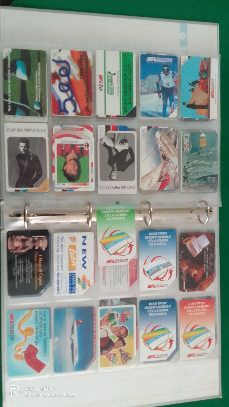 Lotto di 140 schede telefoniche Italia anni 90