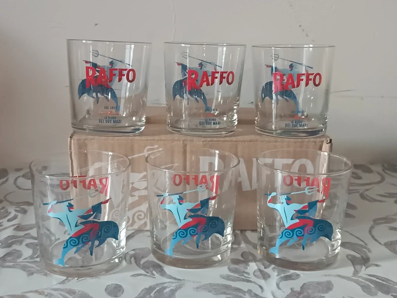 Set bicchieri Raffo + vassoio