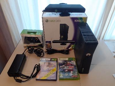 CONSOLLE XBOX 360 (BOXATA) + GIOCHI + KINECT
