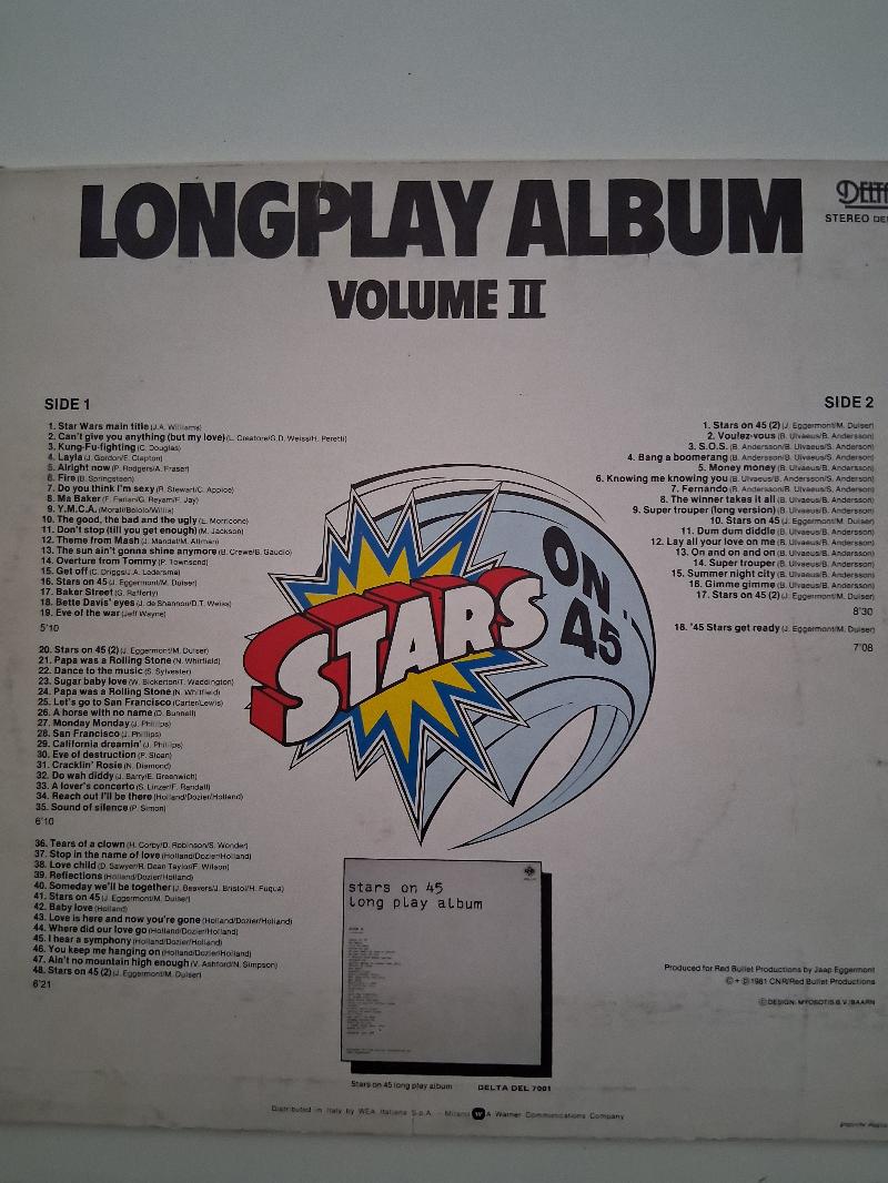 2 LP in buono stato Bob Marley live 1975 + Stars on 45' vol. 2 1981 