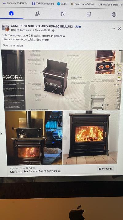 Stufa Agora Termorossi ghisa