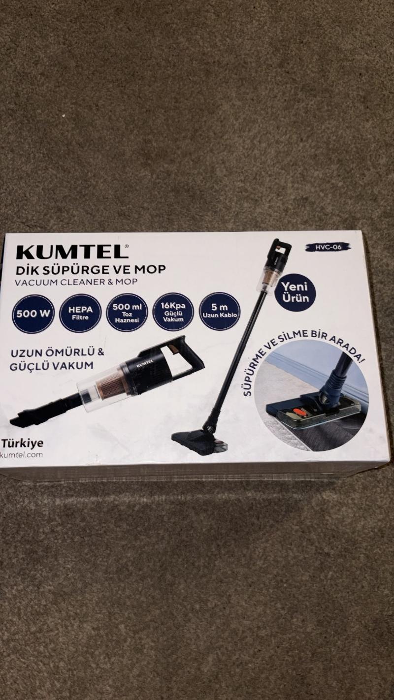 Aspirapolvere Verticale e Lavapavimenti Kumtel HVC-06 (Con Mop) - NUOVO!