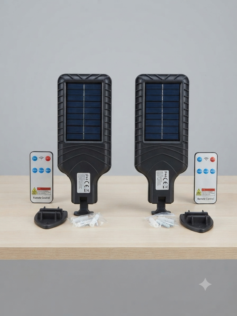 Doppio kit di luci solari con sensori di movimenti