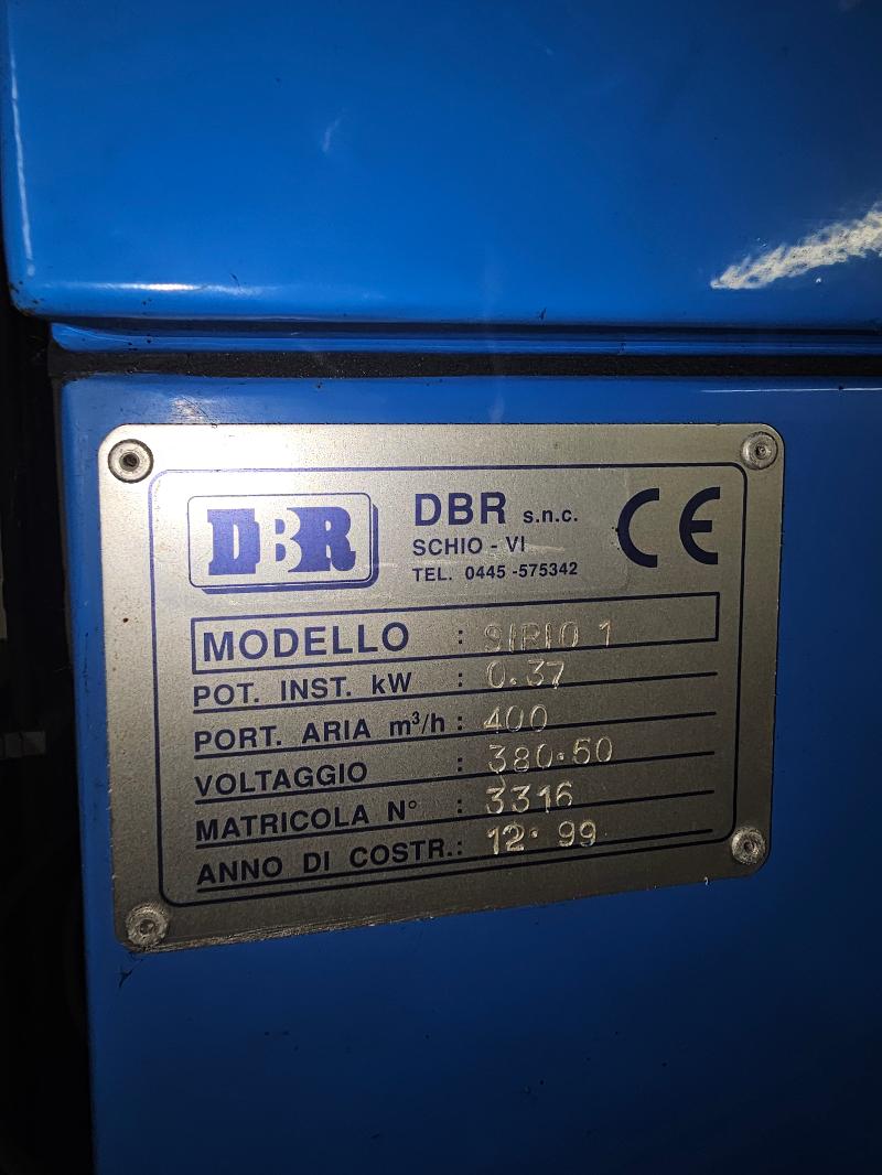 Depuratore d'aria mod. SIRIO con IMPIANTO ASPIRAZIONE a 2 bocchette ad albe