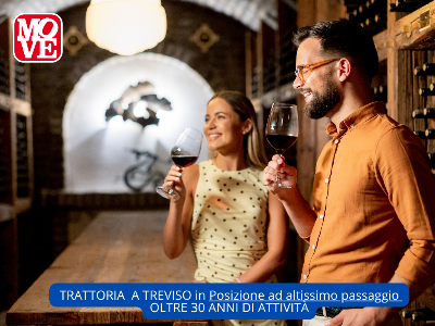 TRATTORIA STORICA A TREVISO IN VENDITA  – OLTRE 30 ANNI DI ATTIVITÀ