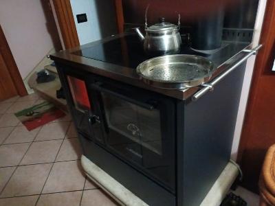 cucina  a legna con forno