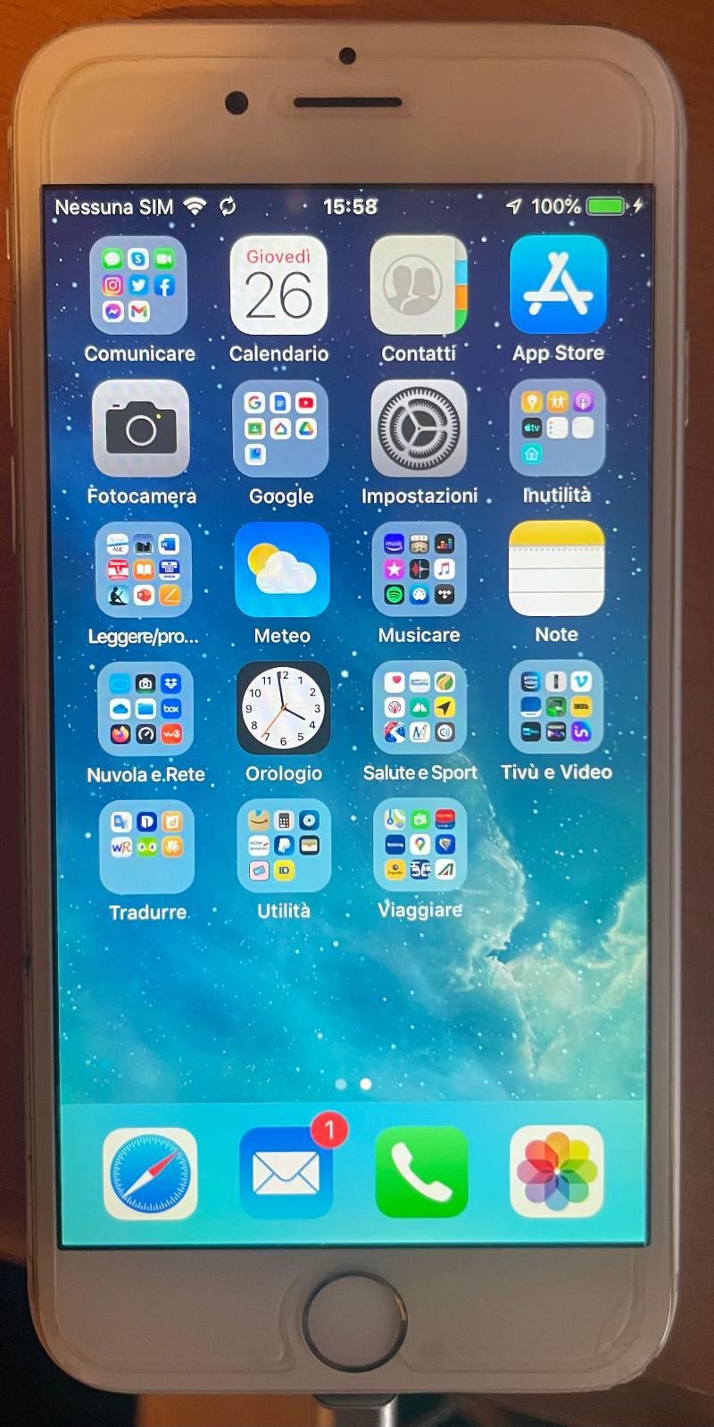 Apple iPhone 6 con cover-batteria