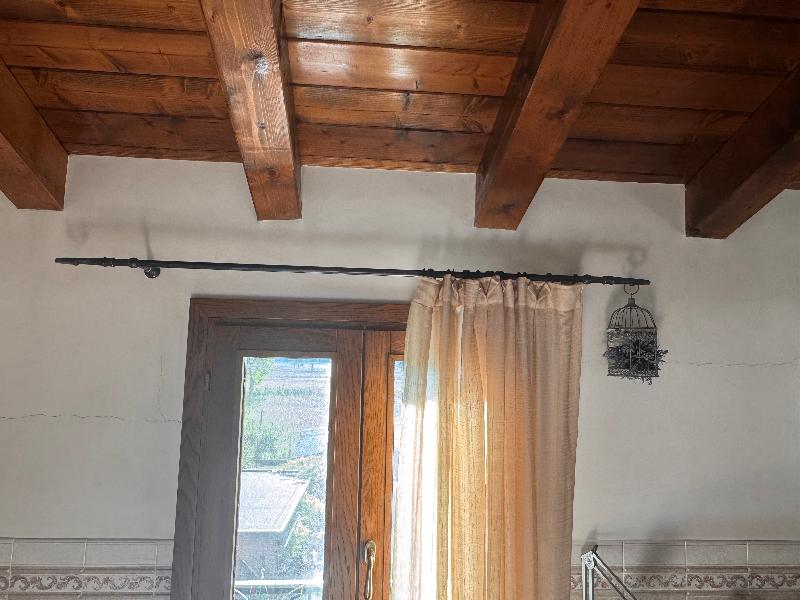 Bastone per tenda in ferro battuto 