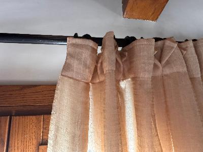 Bastone per tenda in ferro battuto 
