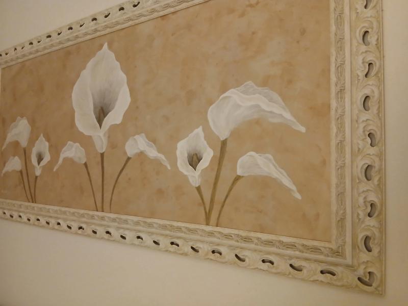 Dipinto a mano su legno con colori acrilici - 162x77