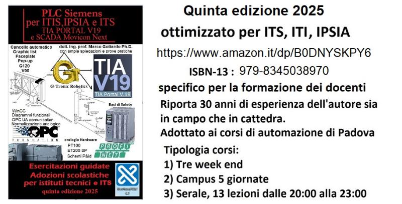 Corso di programmazione PLC Siemens online o in presenza Campus