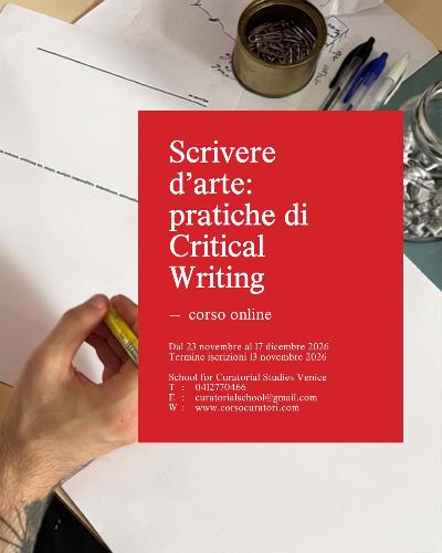Corso online in critical writing