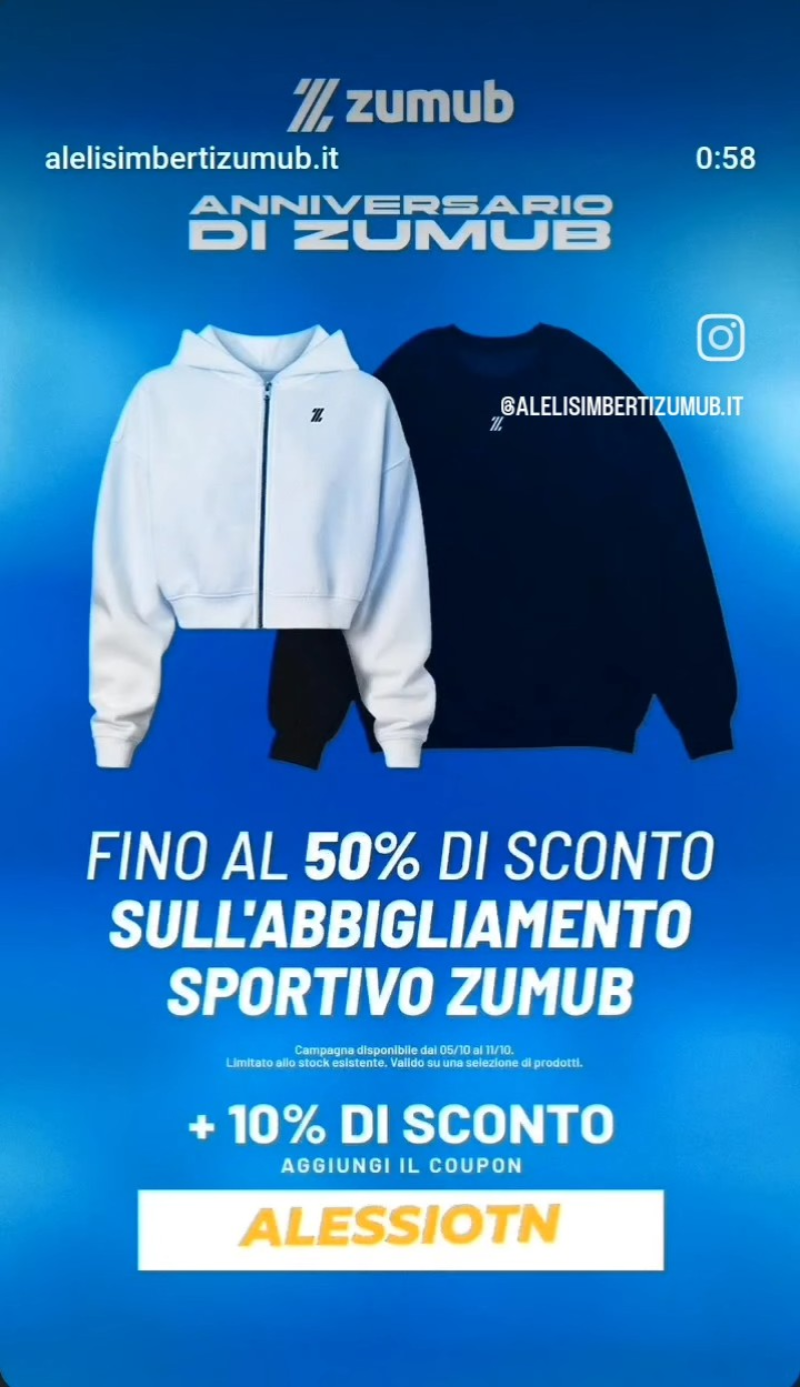 Zumub prodotti per sportivi 