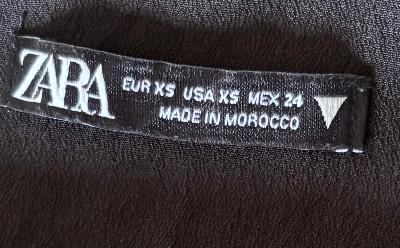 Abito Nero Tubino Zara taglia XS