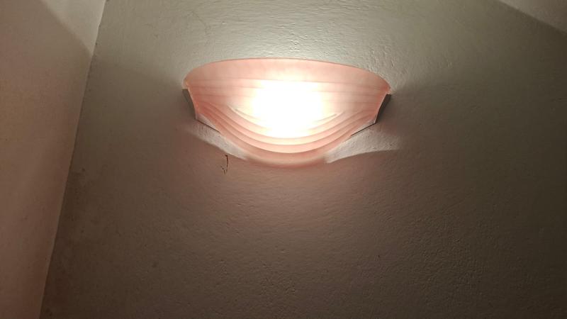 Lampada muro applique vetro