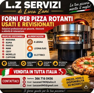 VENDITA FORNI PIZZA ROTANTI USATI REVISIONATI
